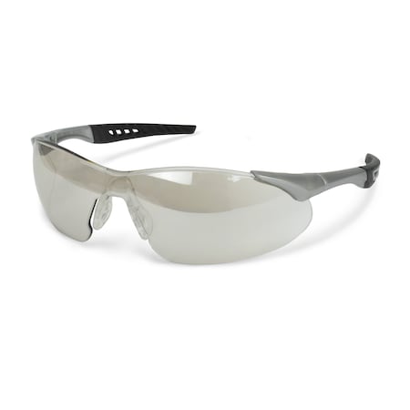 Radians Safety Glasses, Anti-Scratch, Indoor/Outdoor Lens, Silver Frame, 1 PR RK6-90